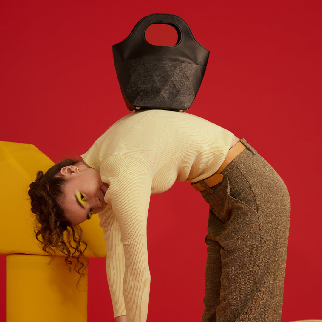 <Kolmio> [VALO] 01 2way Tote / Black x Black