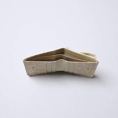 ＜ARUKAN＞claire 二摺式短夾/米色