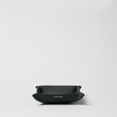 ＜KOBE LEATHER＞Tray-L/綠色