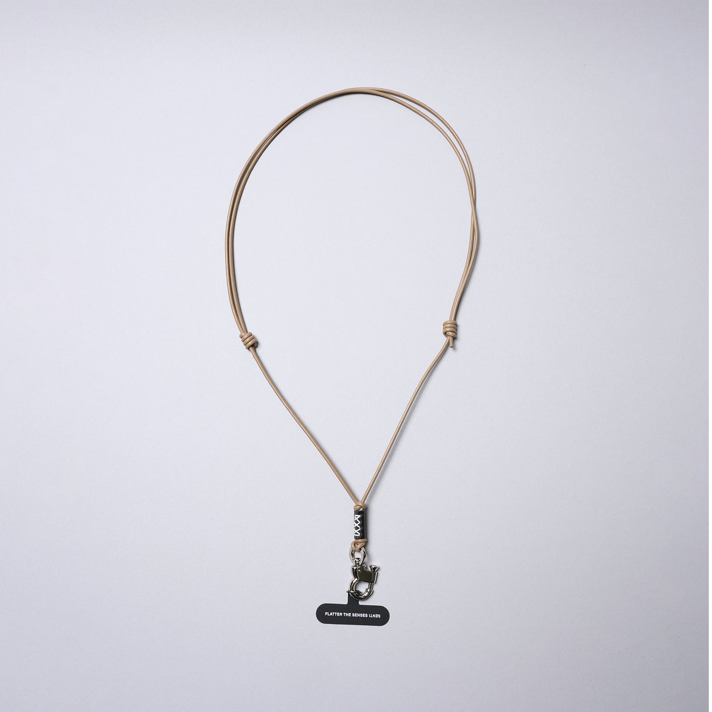 <SENTI FLATTER THE SENSES> Multi Leather Strap w/ Smart Phone Holder (Pull Up Hook) / Ivory