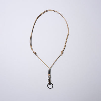 <SENTI FLATTER THE SENSES> Multi Leather Strap (Clip Hook) / Camel