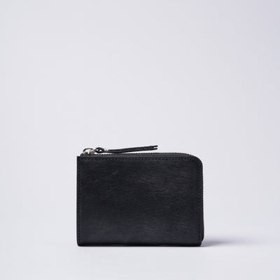 ＜スロウ＞bridle -Lzip middle wallet-/ブラック