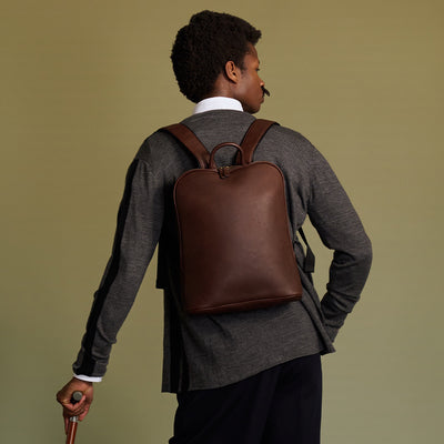 <Flathority> Oil Milling PC BackpackS / Brown