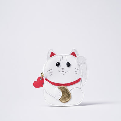 <Nomura Seisakusho> Maneki Neko Pouch / White