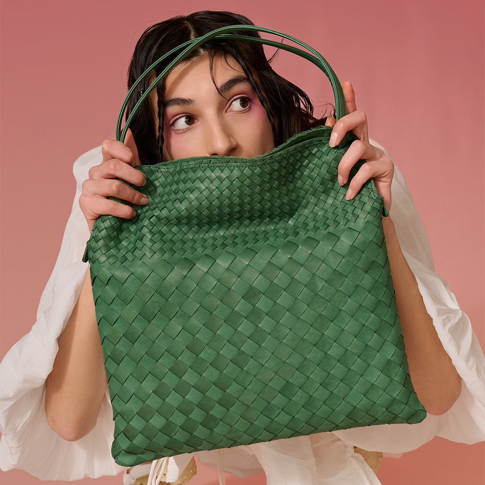 <Arukan F> kasane Semi Shoulder Bag / Green