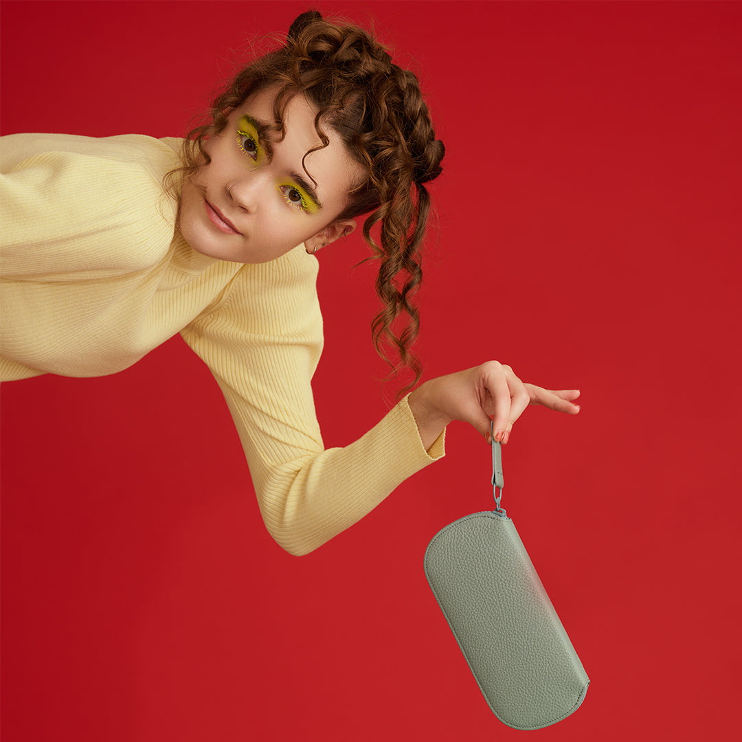 ＜イッテン イッテン＞ ラウンドウォレット/ペールグリーン