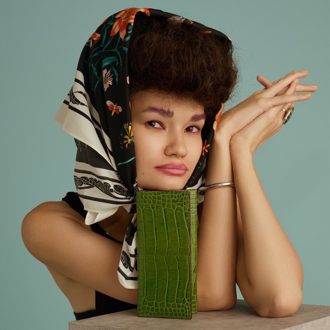 ＜Kiichi＞ Alike系列 長夾（翻蓋式）/綠色