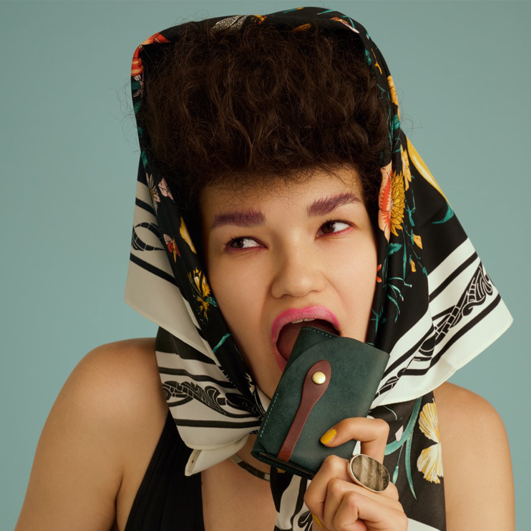 ＜リティスタ＞Coin Wallet 4/ブルーグリーン