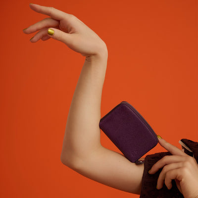 <kiichi> Shade Series Coin Case (Round) / Purple