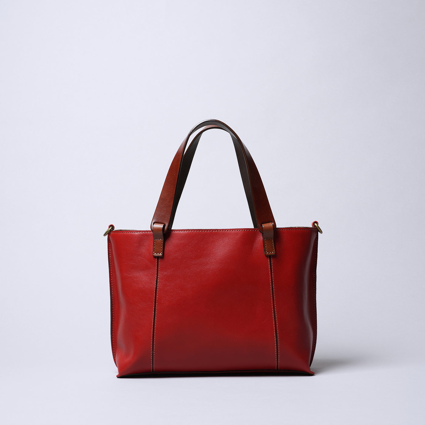 ＜Laisser Faire＞Search 搭配植鞣革 兩用手提包/紅色