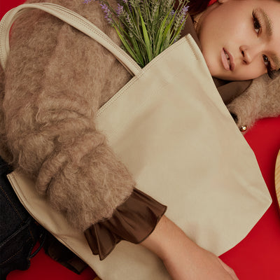 <REN> Hallie Lunch Bag M / Oatmeal