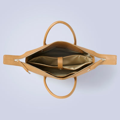 ＜KIYOKAWA＞［SOPHIE］Boston bag L/駱駝色