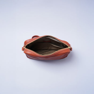 ＜キソラ＞オリーブヌメ ミニショルダー/BRN (ブラウン)