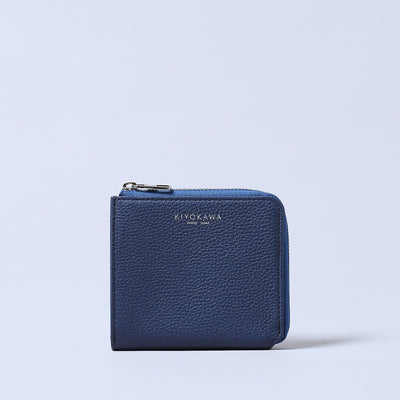 ＜KIYOKAWA＞［SOPHIE］L zip wallet/藍色