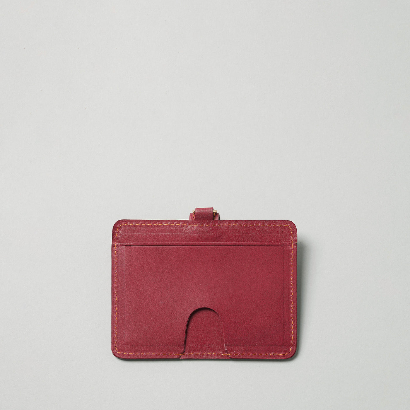 <lezali> Italian Leather ID Case (Horizontal) / Camel Yellow