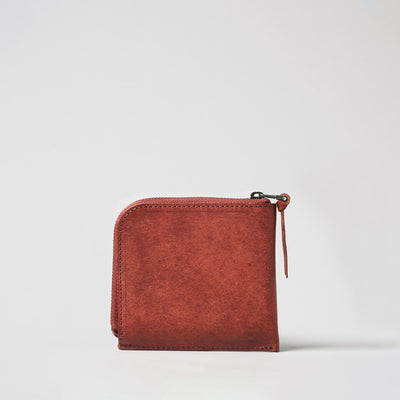 ＜LITSTA＞Compact Wallet Half/磚紅色