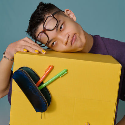 <PARLEY>  Glasses and Pen Case  / Royal Blue