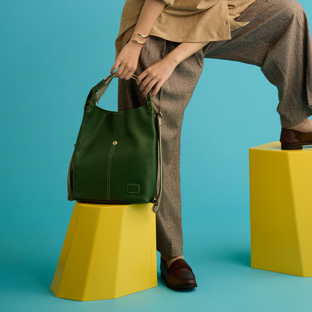 ＜Laisser Faire＞Pieza 兩用後背包/綠色