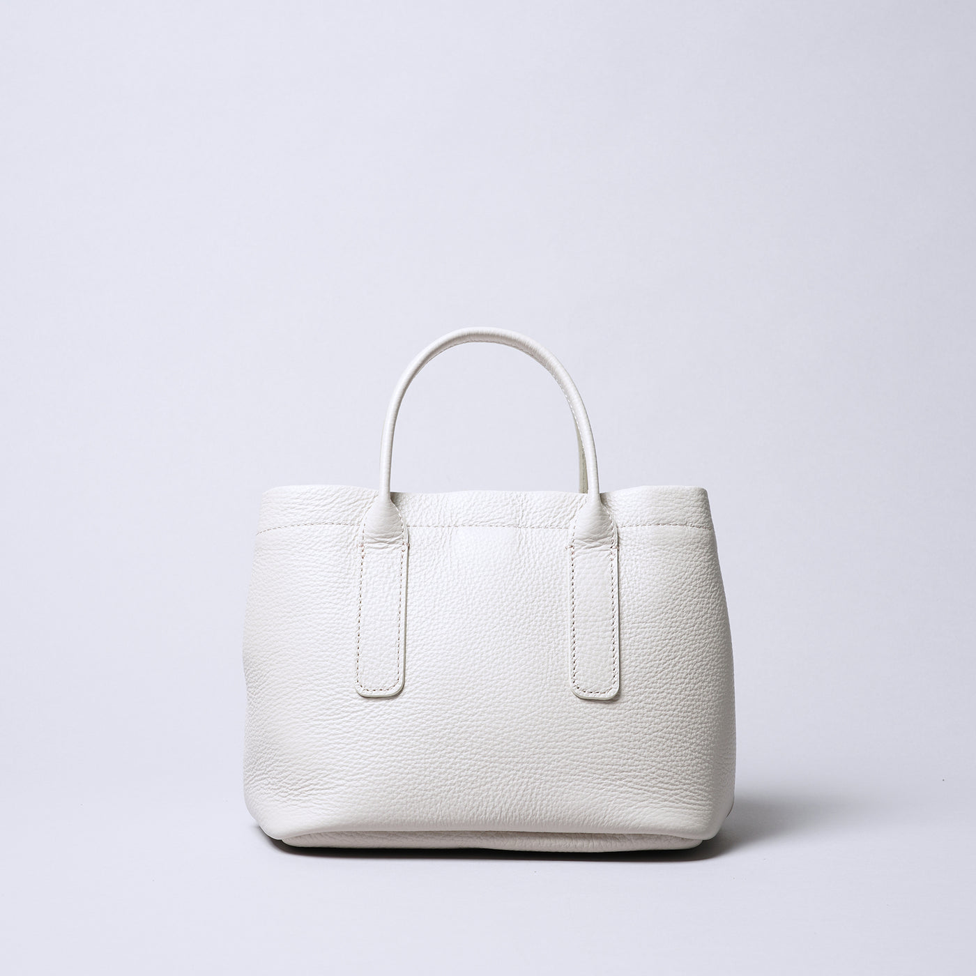 <itten-itten> Leather Mini Tote (w/ D) / Oak