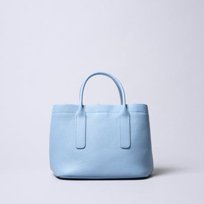 <itten-itten> Leather Mini Tote (w/ D) / Pale Green
