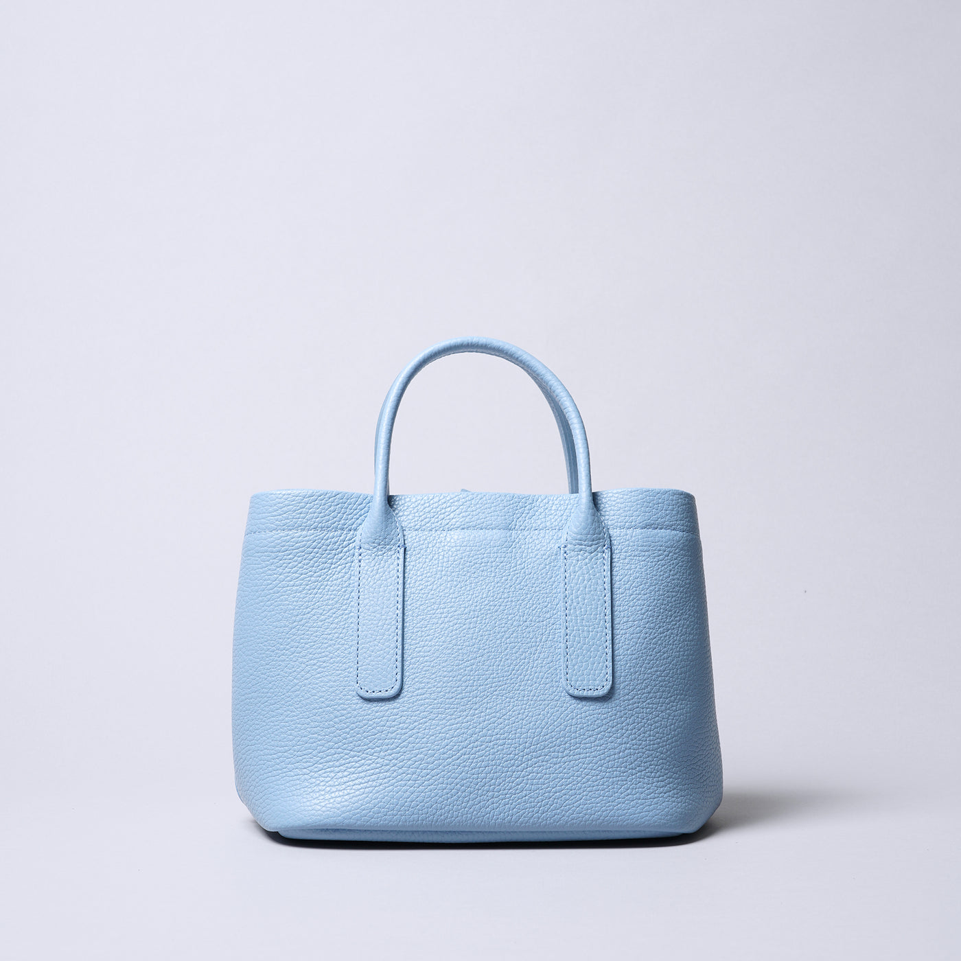 <itten-itten> Leather Mini Tote (w/ D) / Oak