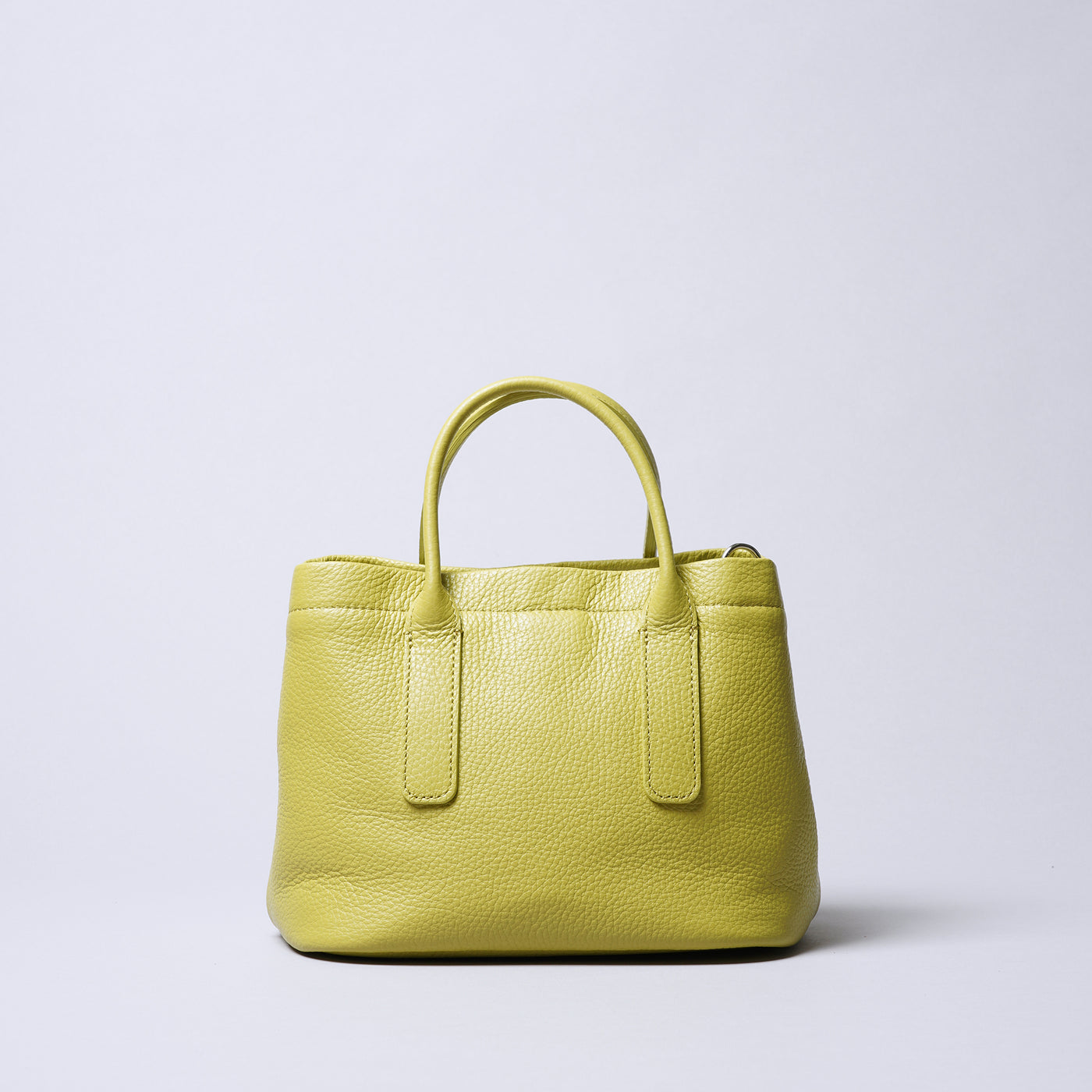 <itten-itten> Leather Mini Tote (w/ D) / Pale Green