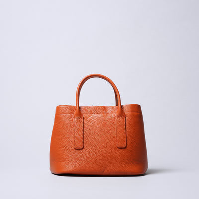 <itten-itten> Leather Mini Tote (w/ D) / Oak