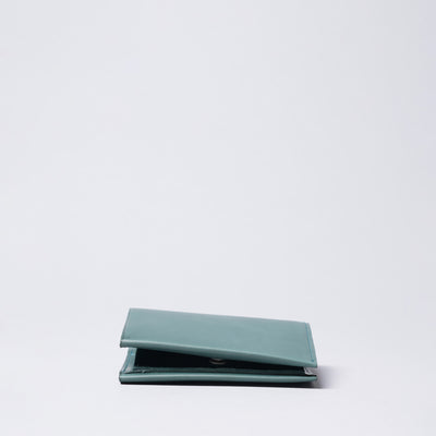 ＜ASUMEDERU＞二折式錢包/綠色