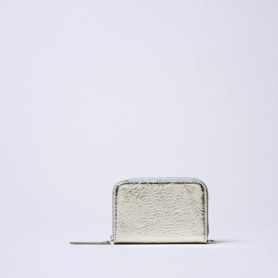 <Coquette> Round Mini Wallet (Shiny) / Gold x Pink