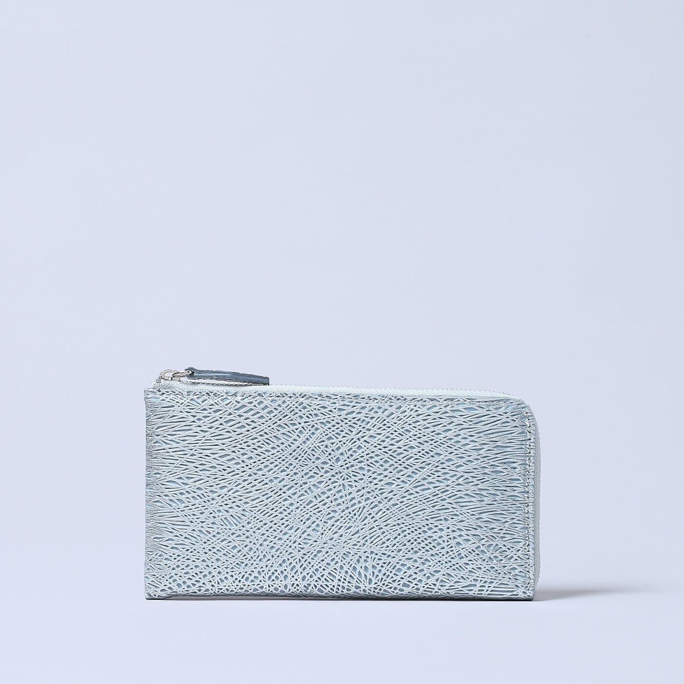 ＜Coquette＞Lzip Wallet 波紋/白色