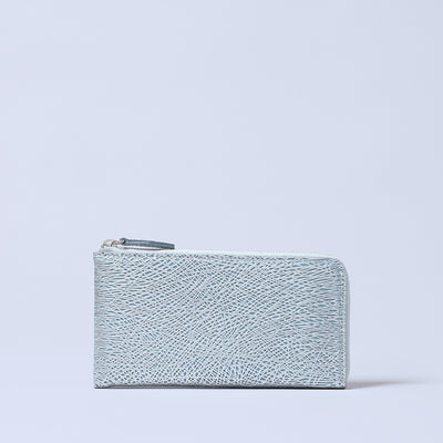 ＜Coquette＞Lzip Wallet 波紋/白色