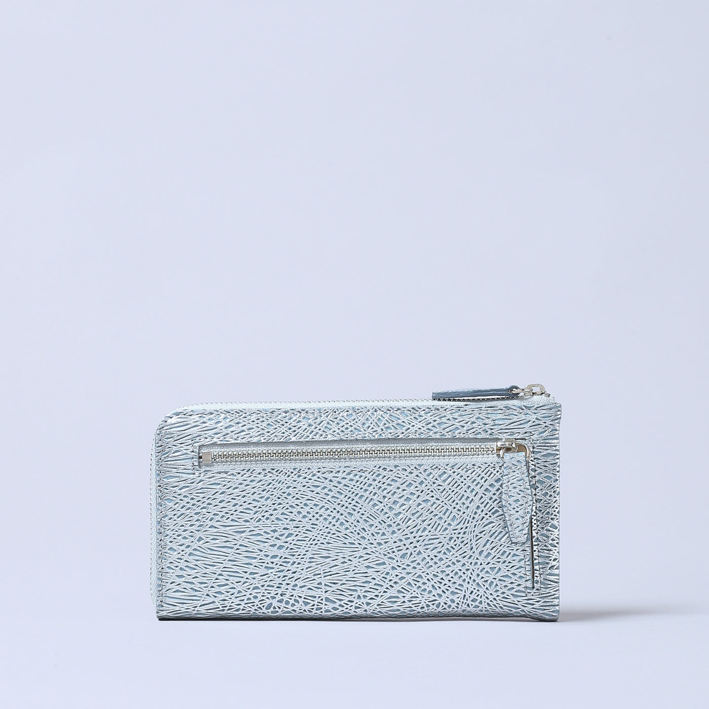 ＜Coquette＞Lzip Wallet 波紋/銀色