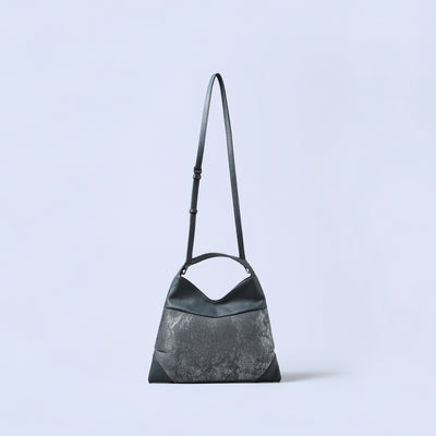 ＜ESTINE＞Oblique系列 兩用型肩背包/黑色