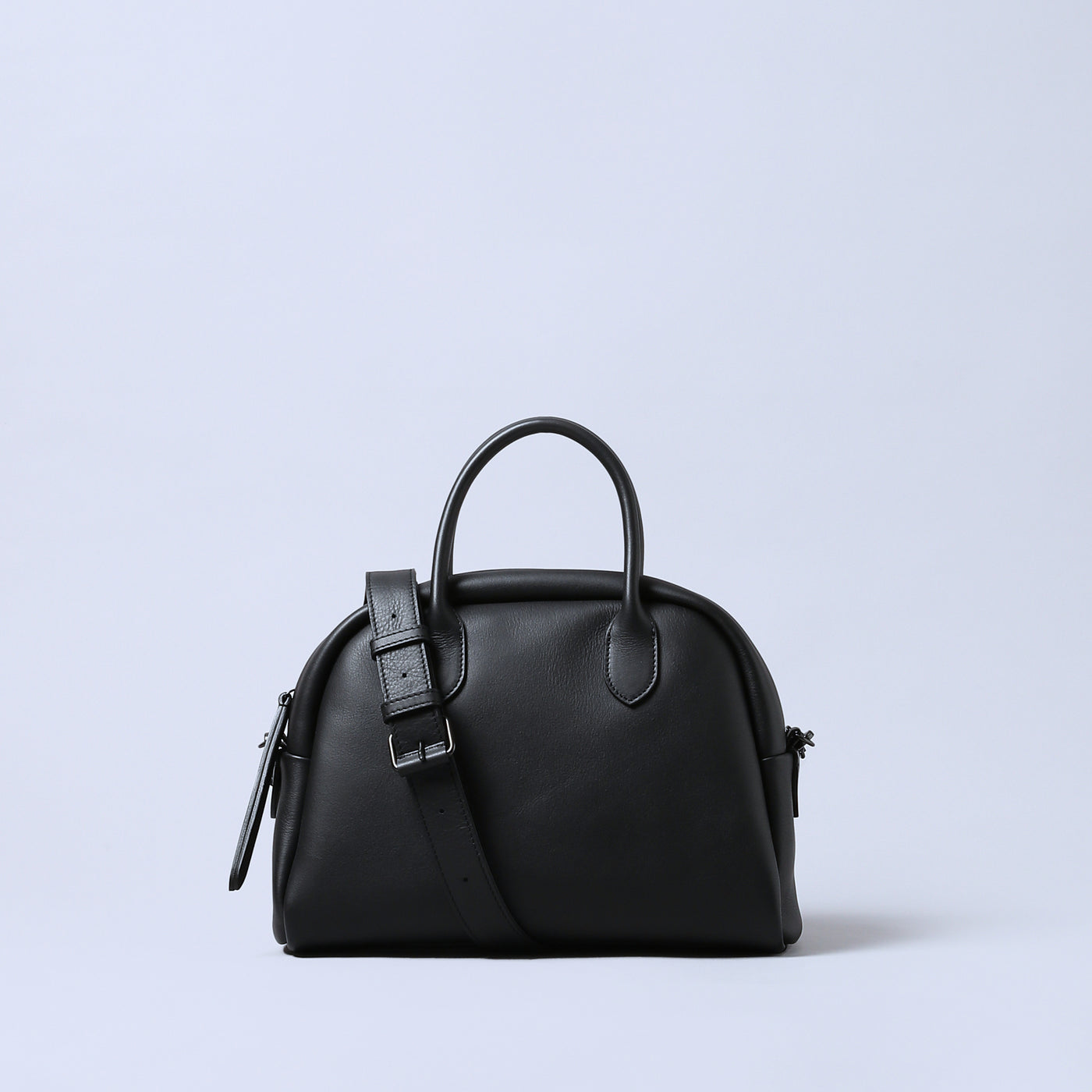 ＜ESTINE＞Minula系列 兩用皮革手提包/黑色