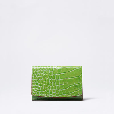 <kiichi> Alike Series Business Card Holder (Side Gusset) / Green