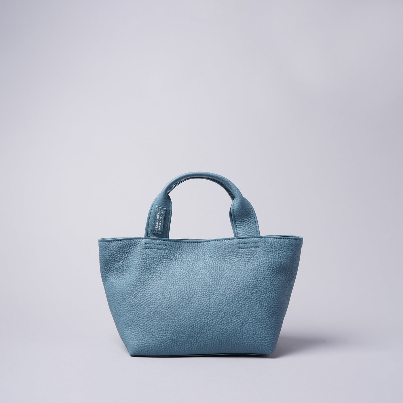 <LEZALI> Embossed Leather Mini Tote / Taupe