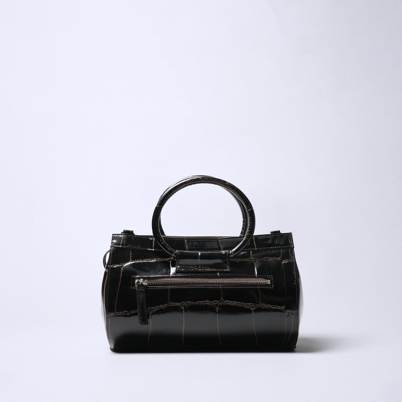 ＜リアルマインド ブラックレーベル＞プリマボルサ 筒形ショルダーバッグ/チョコ