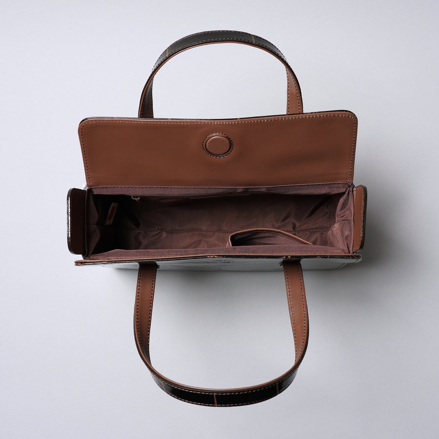 <REAL MIND BL> Prima Borsa Hand Bag / Chocolate