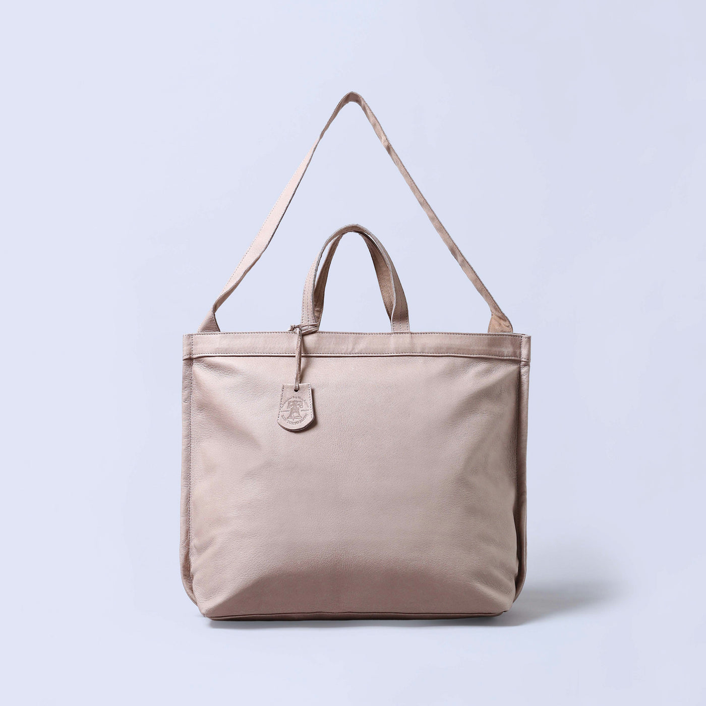 ＜REN＞HALLIE Basic zip tote M 2way /粉米色