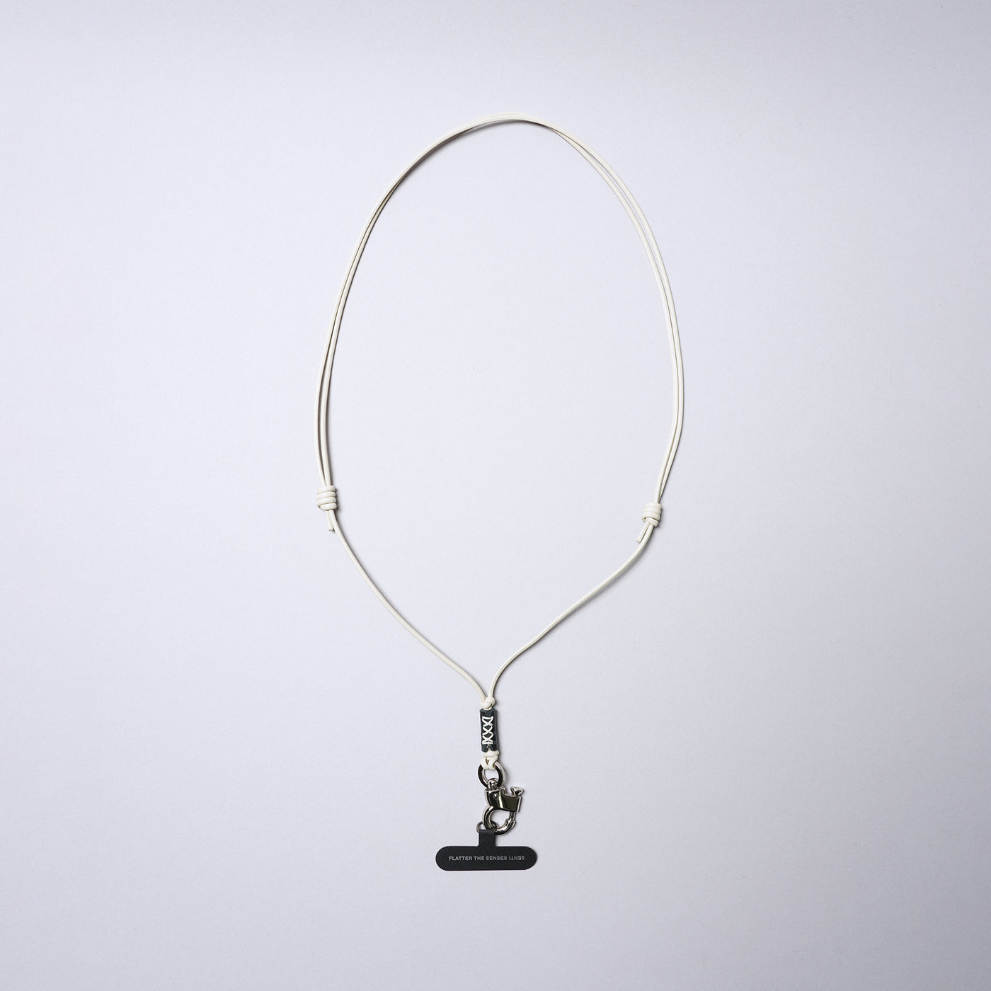 <SENTI FLATTER THE SENSES> Multi Leather Strap w/ Smart Phone Holder (Pull Up Hook) / Ivory