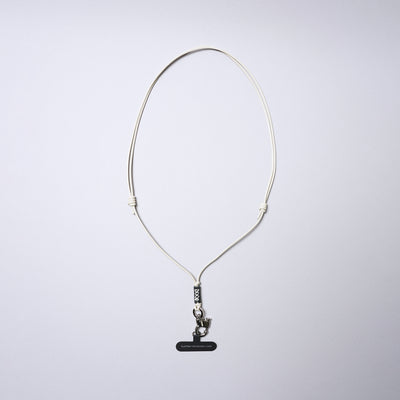 <SENTI FLATTER THE SENSES> Multi Leather Strap w/ Smart Phone Holder (Pull Up Hook) / Ivory