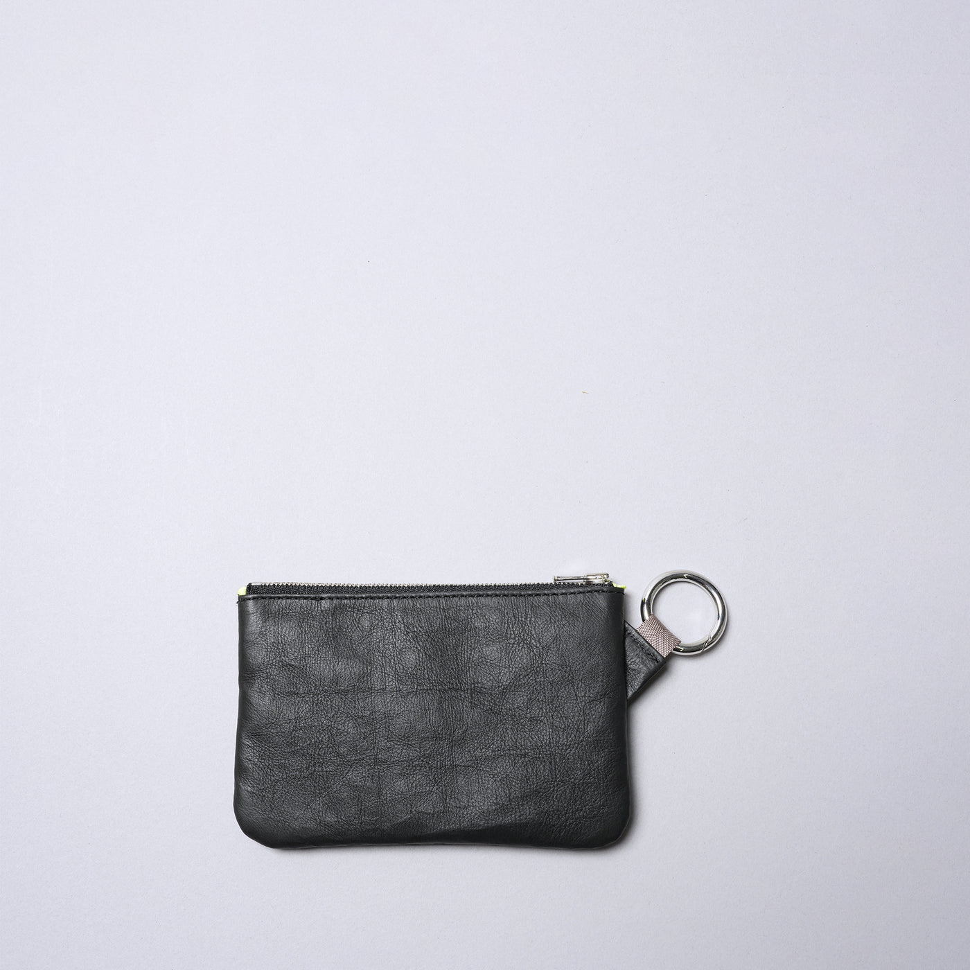 <SENTI FLATTER THE SENSES> Super Lightweight Dyneema Leather Ring Pouch M / All Black