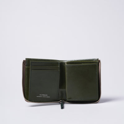 ＜スロウ＞bridle -Lzip short mini wallet-/キャメル