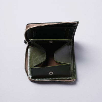 ＜スロウ＞bridle -Lzip short mini wallet-/ブラック