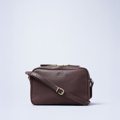 ＜キソラ＞オリーブヌメ ミニショルダー/BRN (ブラウン)