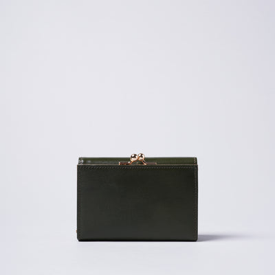 <mic> Kiss Lock Tri-fold Wallet / Green