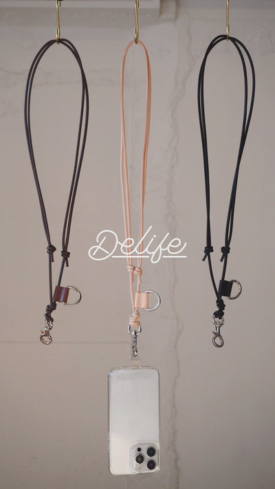 ＜delife＞Mobile Strap/Brown