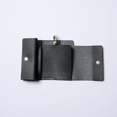 <sugata> Tri-fold wallet / Organization / Black