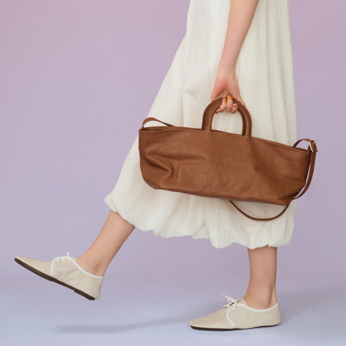 <numeri> Oblo Oblong Tote Bag / Mocha