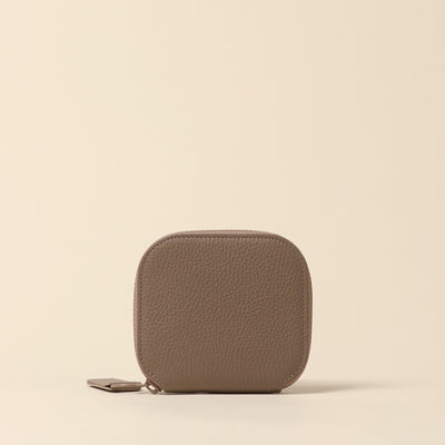 ＜itten-itten> Round mini wallet / warm beige